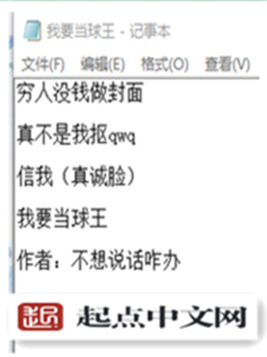 我要当球王小说不爱说话